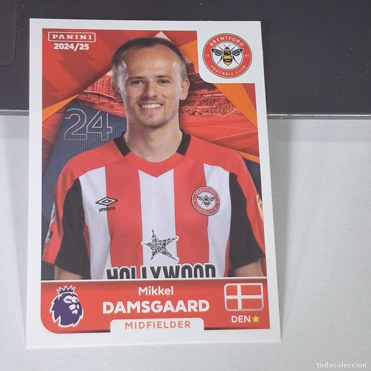 Figurine di Calcio: B58 126 MIKKEL DAMSGAARD BRENTFORD STICKER PANINI PREMIER LEAGUE 24 25 2024 2025
