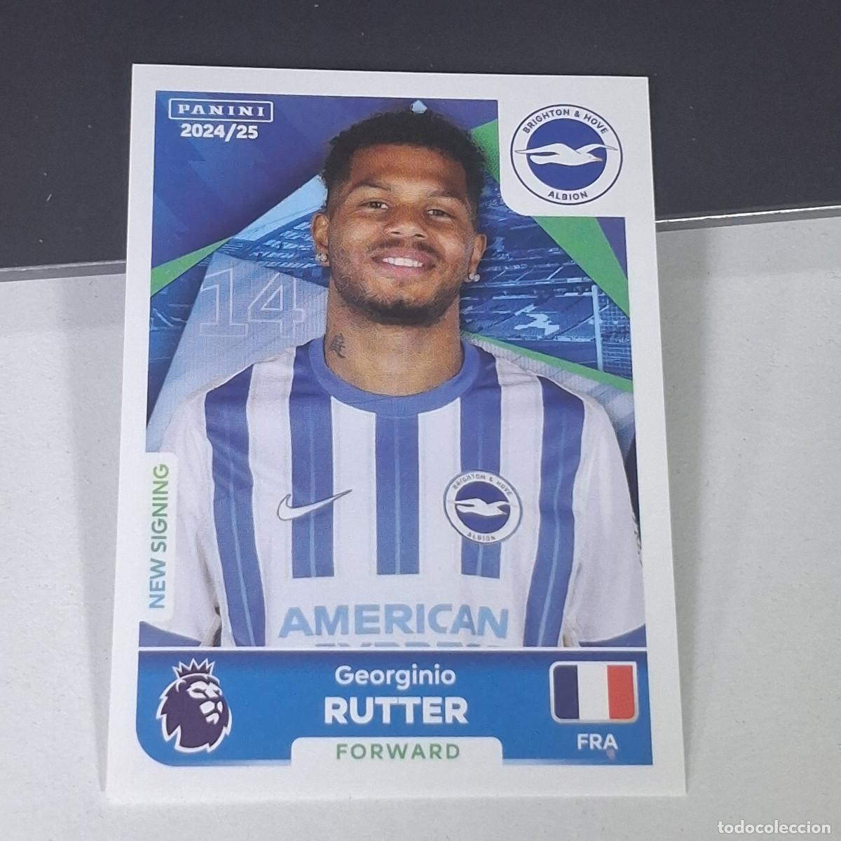 Cartes &agrave; collectionner de Football: B58 158 GEORGINIO RUTTER BRIGHTON & HOVE ALBION STICKER PANINI PREMIER LEAGUE 24 25 2024 2025
