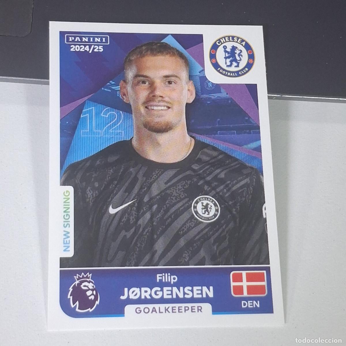 Cromos de f&uacute;tbol: B58 170 FILIP JORGENSEN CHELSEA STICKER PANINI PREMIER LEAGUE 24 25 2024 2025