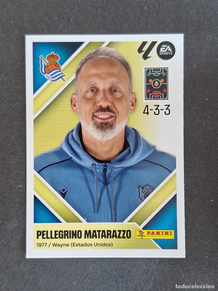 Cromos de f&uacute;tbol: L1 PELLEGRINO MATARAZZO ENTRENADOR REAL SOCIEDAD LIGA ESTE 2026 2027 26 27 NUNCA PEGADO SIN PEGAR