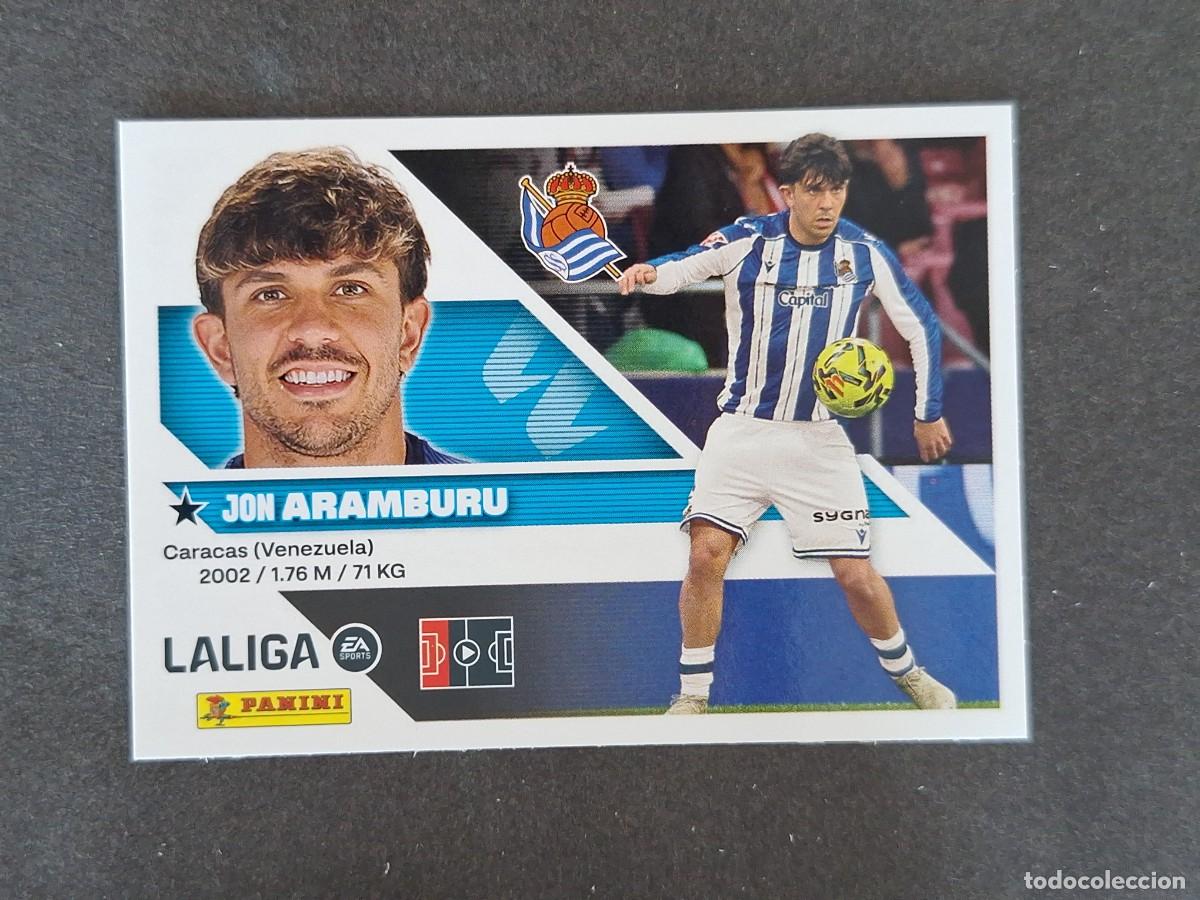 Cromos de f&uacute;tbol: L1 ARAMBURU REAL SOCIEDAD LIGA ESTE 2026 2027 26 27 NUNCA PEGADO SIN PEGAR
