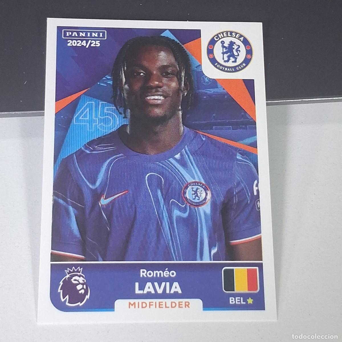 Cromos de f&uacute;tbol: B58 183 ROMEO LAVIA CHELSEA STICKER PANINI PREMIER LEAGUE 24 25 2024 2025