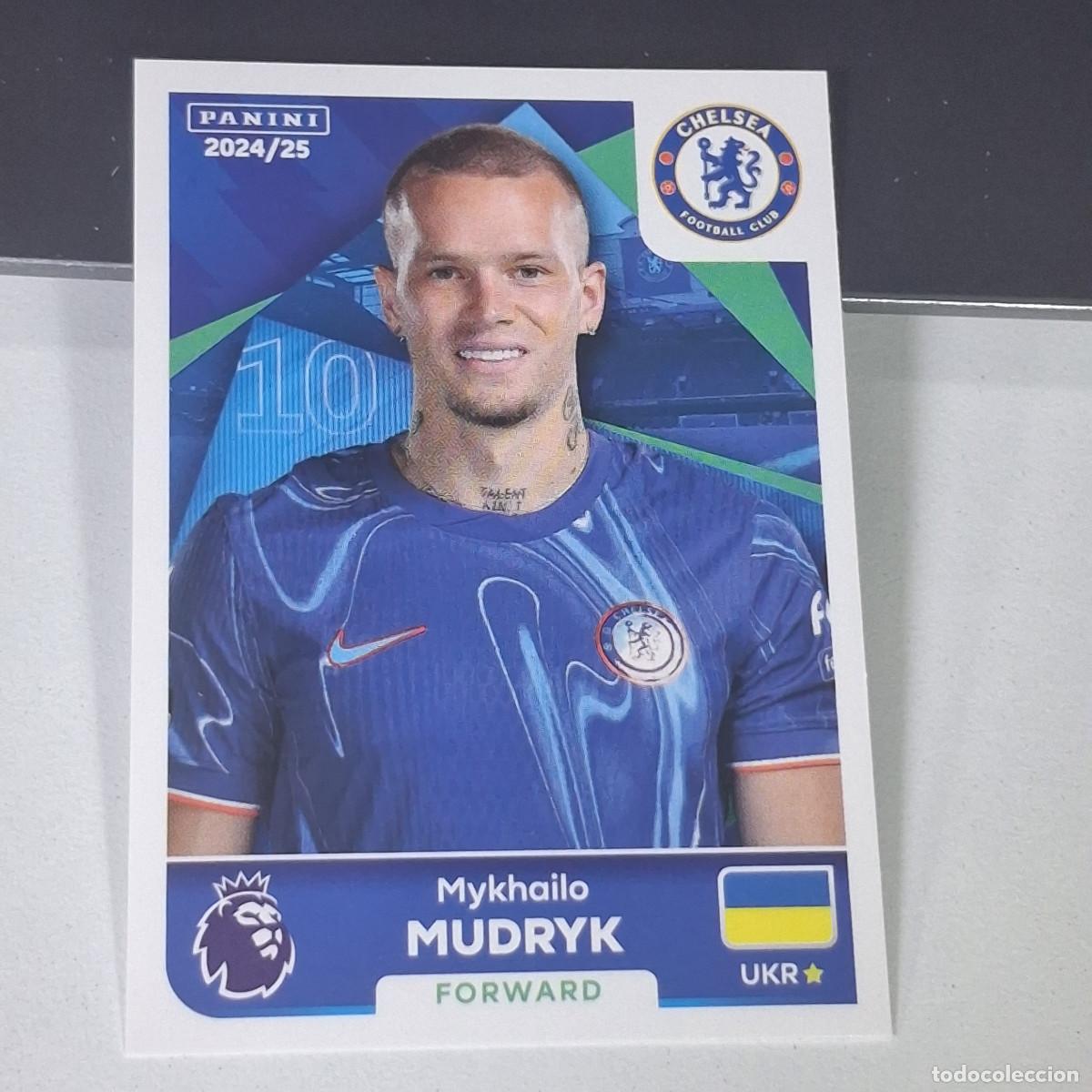 Cromos de f&uacute;tbol: B58 185 MYKHAILO MUDRYK CHELSEA STICKER PANINI PREMIER LEAGUE 24 25 2024 2025