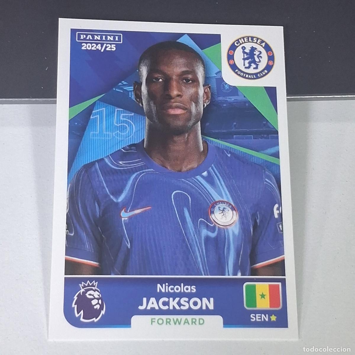 Cartes &agrave; collectionner de Football: B58 187 NICOLAS JACKSON CHELSEA STICKER PANINI PREMIER LEAGUE 24 25 2024 2025