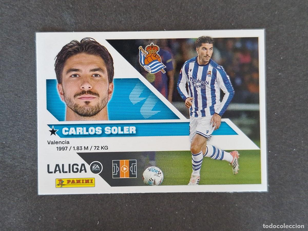 Cromos de f&uacute;tbol: L1 CARLOS SOLER REAL SOCIEDAD LIGA ESTE 2026 2027 26 27 NUNCA PEGADO SIN PEGAR