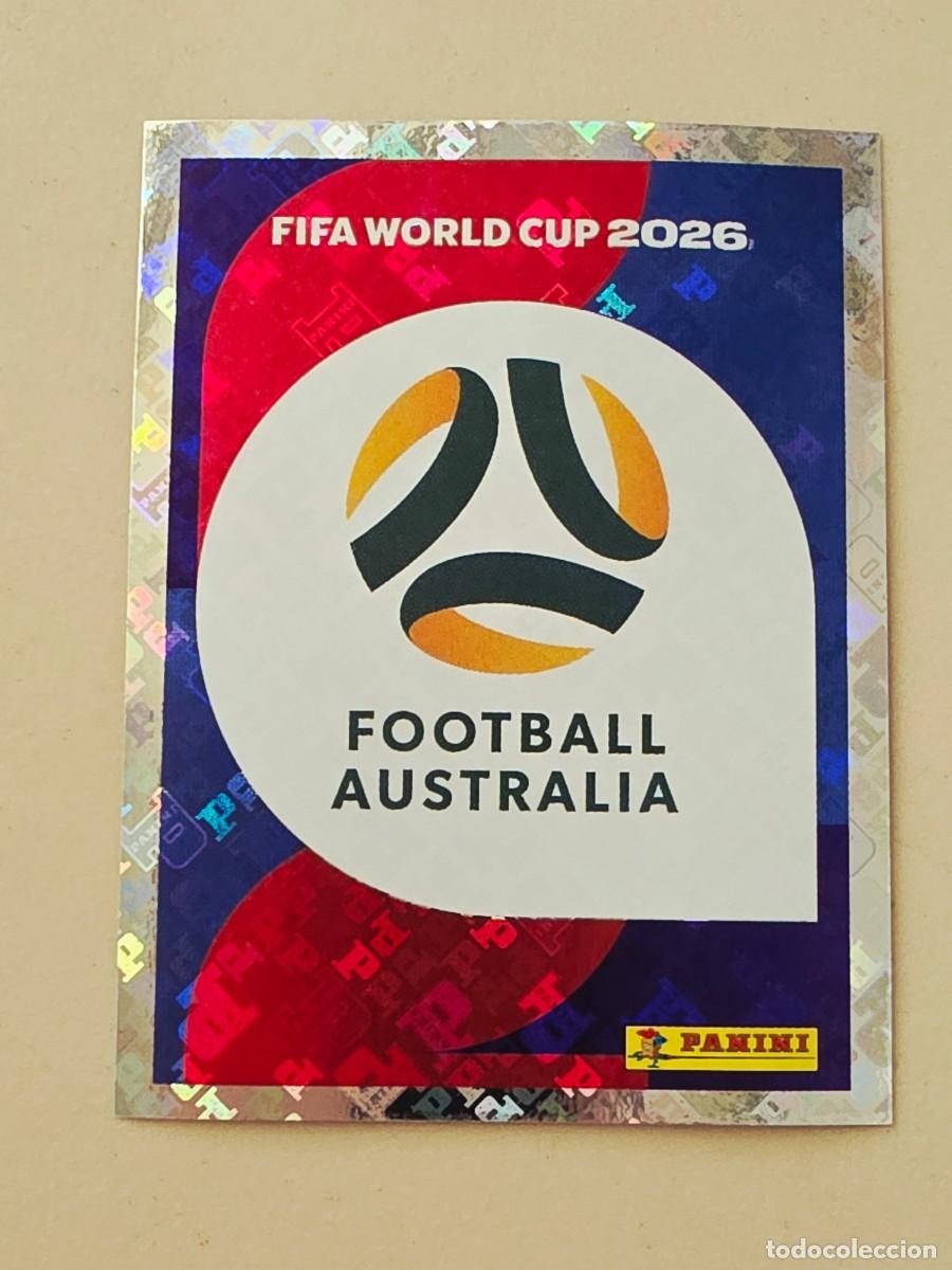Cromos de f&uacute;tbol: AUS 1 Escudo logo emblema Australia, Panini FIFA World Cup Mundial 2026 Sticker