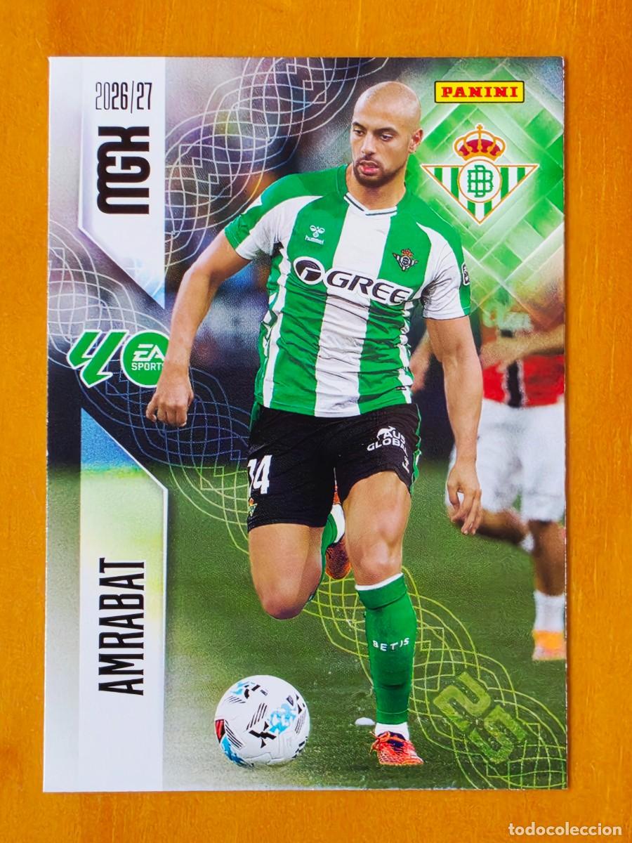 Cromos de f&uacute;tbol: 100 Sofyan Amrabat, Real Betis, Panini Megacracks MGK 2026 2027 26 27