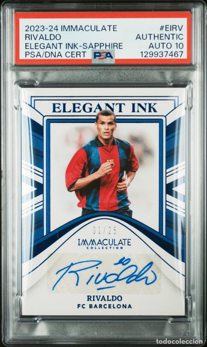 Cromos de f&uacute;tbol: Eric Cantona 12/15 Manchester City Panini Inmaculate Silver 2023 24 AUTO 9