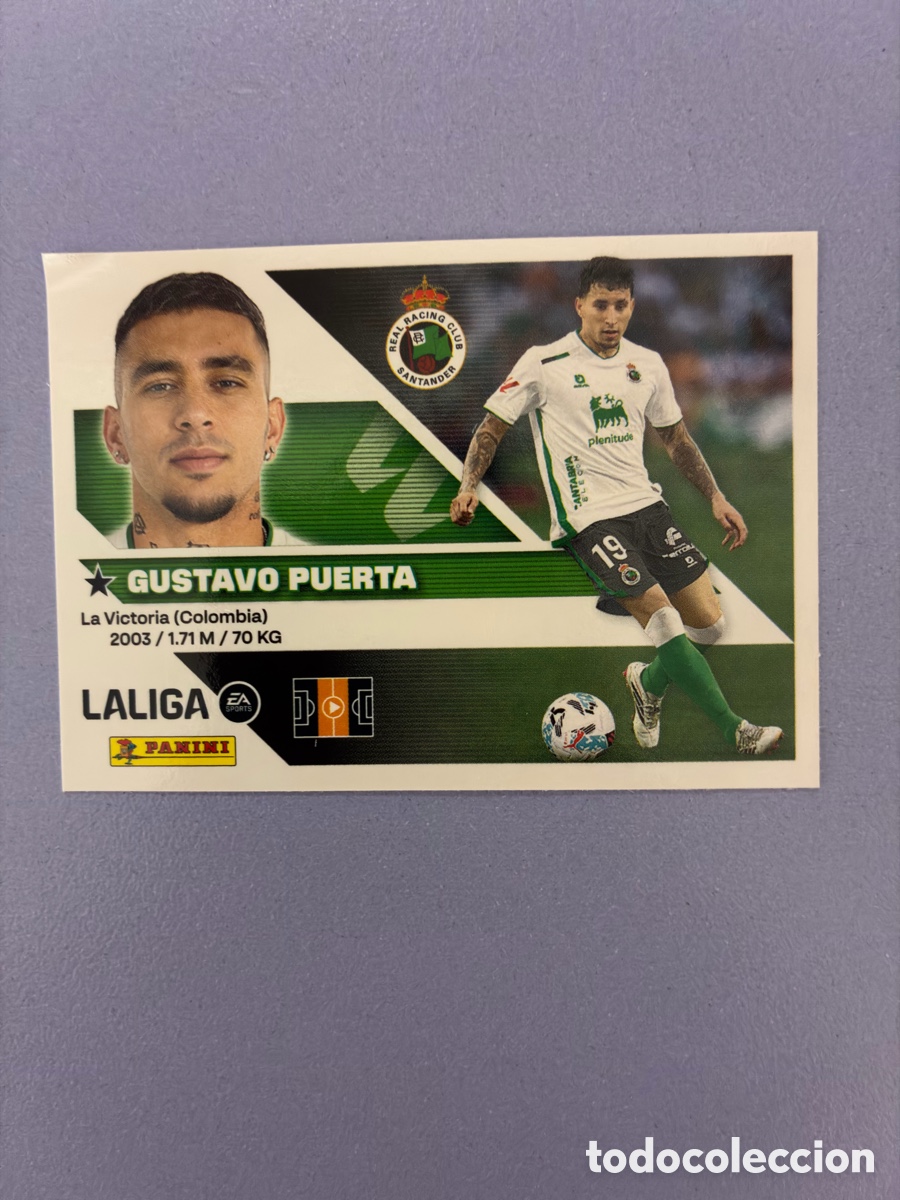 Cromos de f&uacute;tbol: Cromo Gustavo Puerta N.&ordm; 12 - Real Racing Club de Santander - Colecci&oacute;n Este / Panini Liga 2026-27