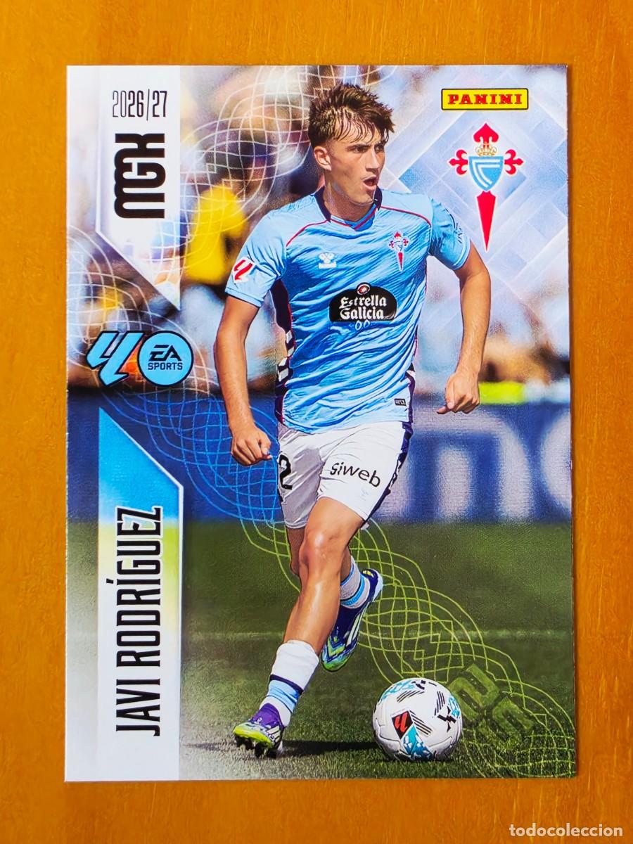 Cromos de f&uacute;tbol: 114 Javi Rodr&iacute;guez, RC Celta de Vigo, Panini Megacracks MGK 2026 2027 26 27