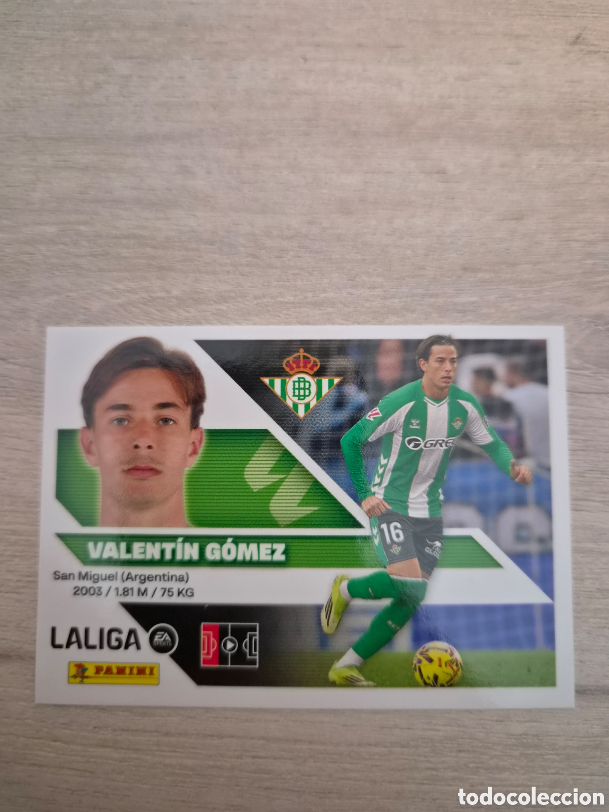 Cartes &agrave; collectionner de Football: N&deg;9 Betis Valentin G&oacute;mez Liga Este 26/27