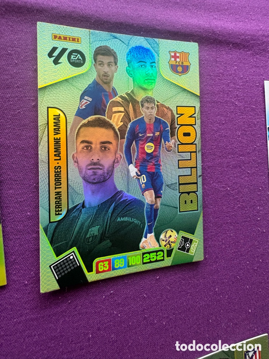 Cartes &agrave; collectionner de Football: Billion Ferran Torres-Lamine Yamal Adrenalyn 25/26