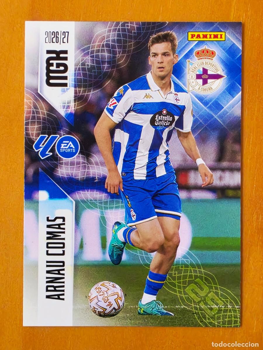 Cromos de f&uacute;tbol: 134 Arnau Comas, Deportivo de A Coru&ntilde;a, Panini Megacracks MGK 2026 2027 26 27