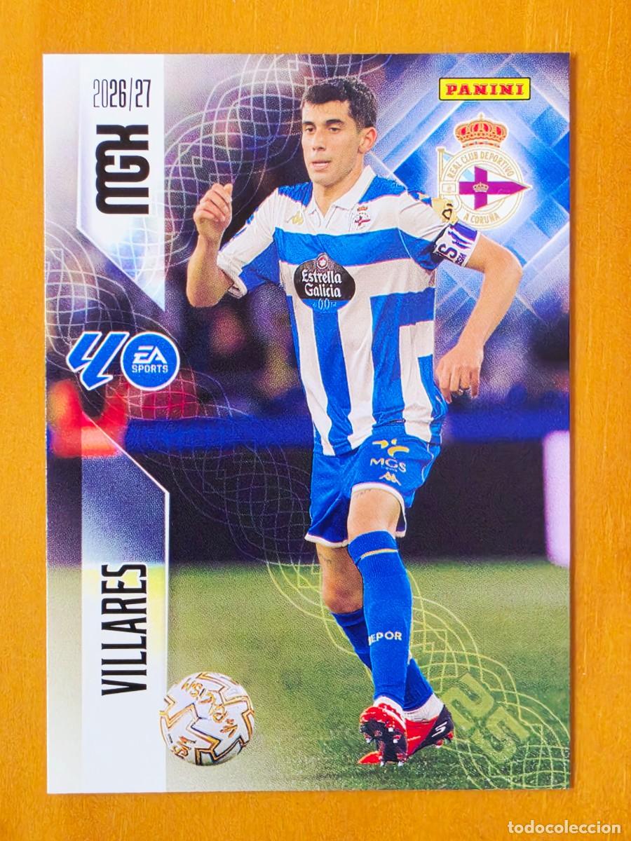 Cromos de f&uacute;tbol: 136 Diego Villares, Deportivo de A Coru&ntilde;a, Panini Megacracks MGK 2026 2027 26 27