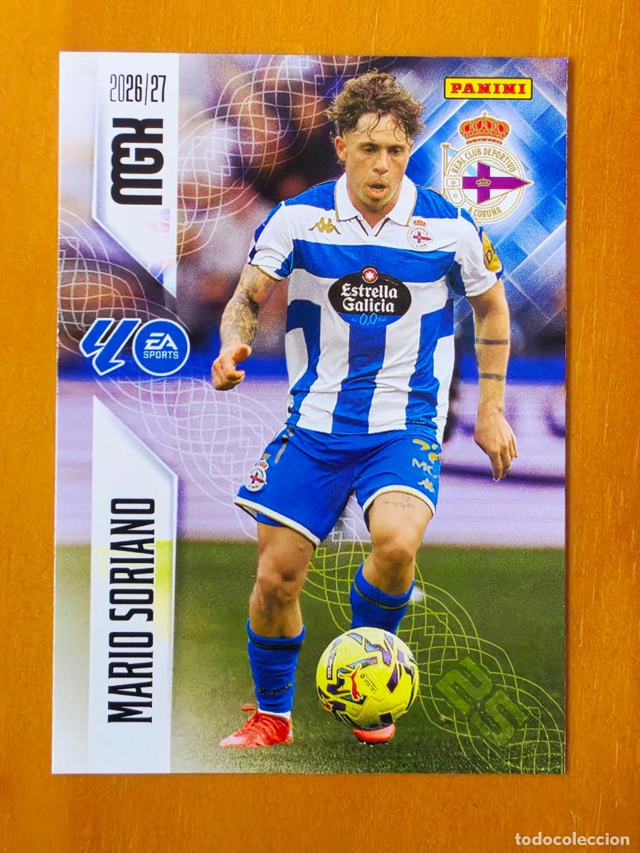 Cromos de f&uacute;tbol: 138 Mario Soriano, Deportivo de A Coru&ntilde;a, Panini Megacracks MGK 2026 2027 26 27