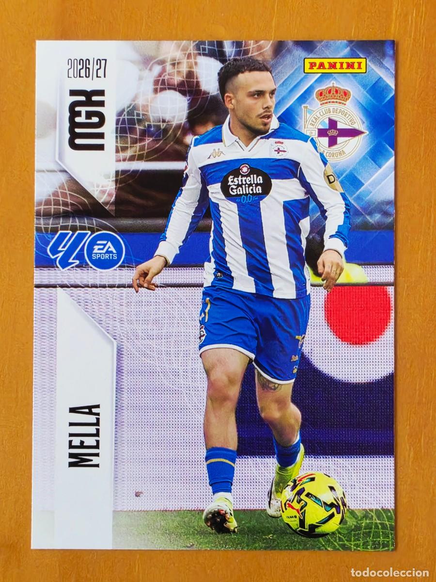Cromos de f&uacute;tbol: 141 David Mella, Deportivo de A Coru&ntilde;a, Panini Megacracks MGK 2026 2027 26 27