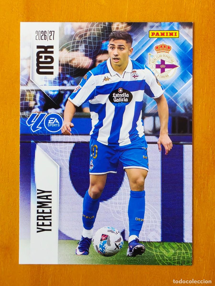 Cromos de f&uacute;tbol: 142 Yeremay Hern&aacute;ndez, Deportivo de A Coru&ntilde;a, Panini Megacracks MGK 2026 2027 26 27
