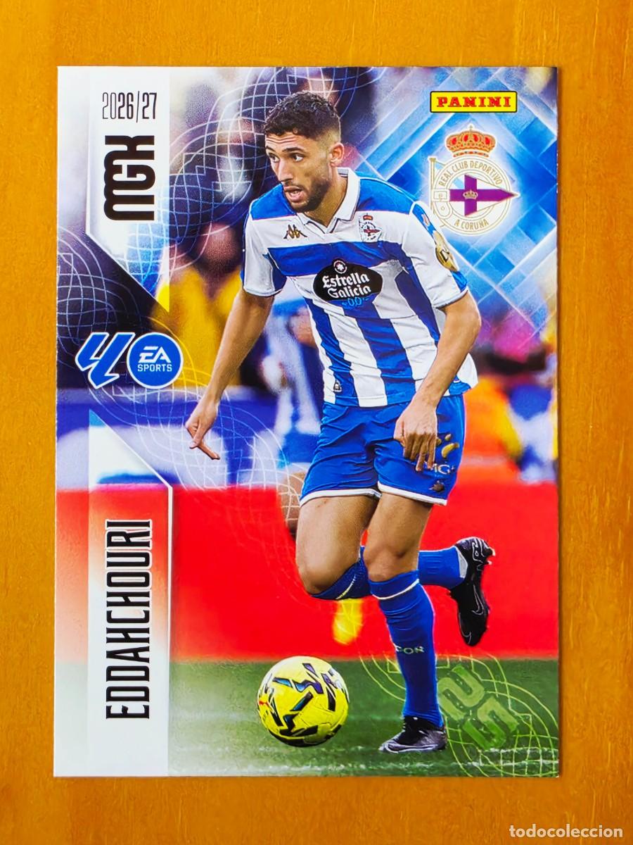 Cromos de f&uacute;tbol: 143 Zakaria Eddahchouri, Deportivo de A Coru&ntilde;a, Panini Megacracks MGK 2026 2027 26 27