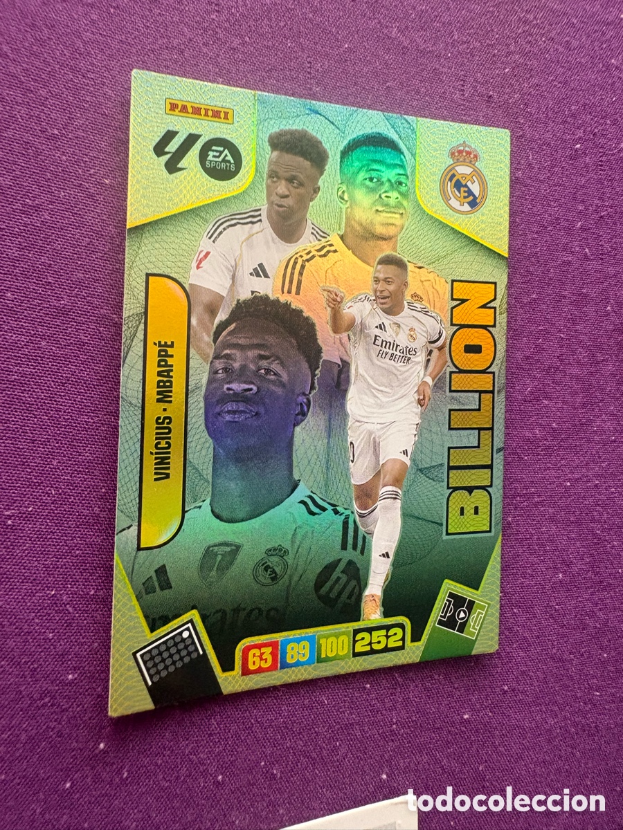 Cromos de f&uacute;tbol: Adrenalyn XL Billion VINICIUS - MBAPP&Eacute; 2024-25