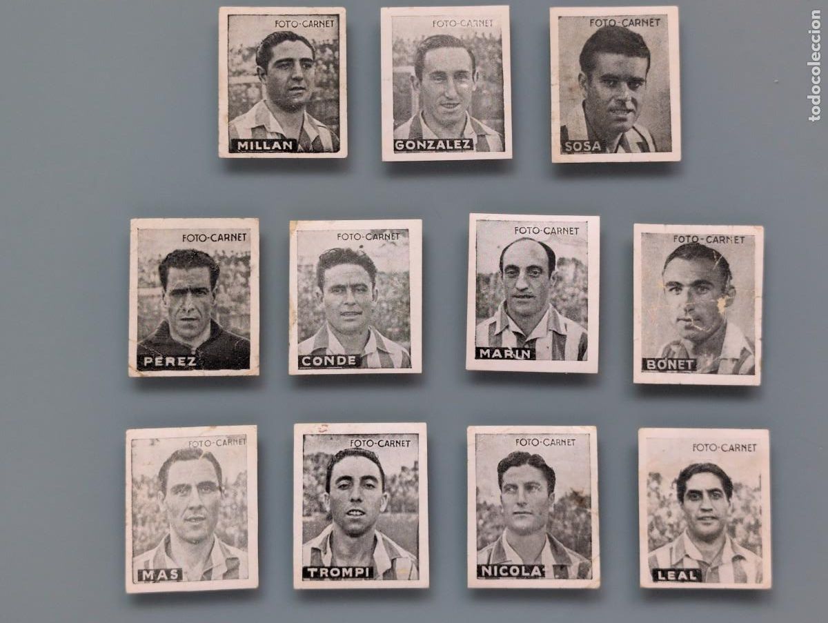 Cromos de f&uacute;tbol: DIFICIL LOTE COMPLETO 11 CROMOS GRANADA LIGA 1942 1943 42/43 LIBRETA DEPORTIVA FUTBOL ANDALUCIA