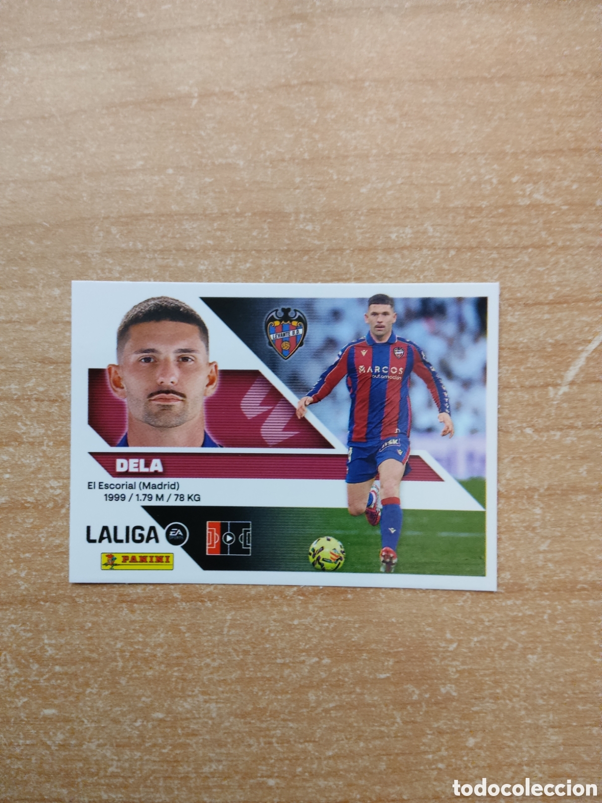 Cromos de f&uacute;tbol: 7 DELA LEVANTE LIGA ESTE 2026 2027