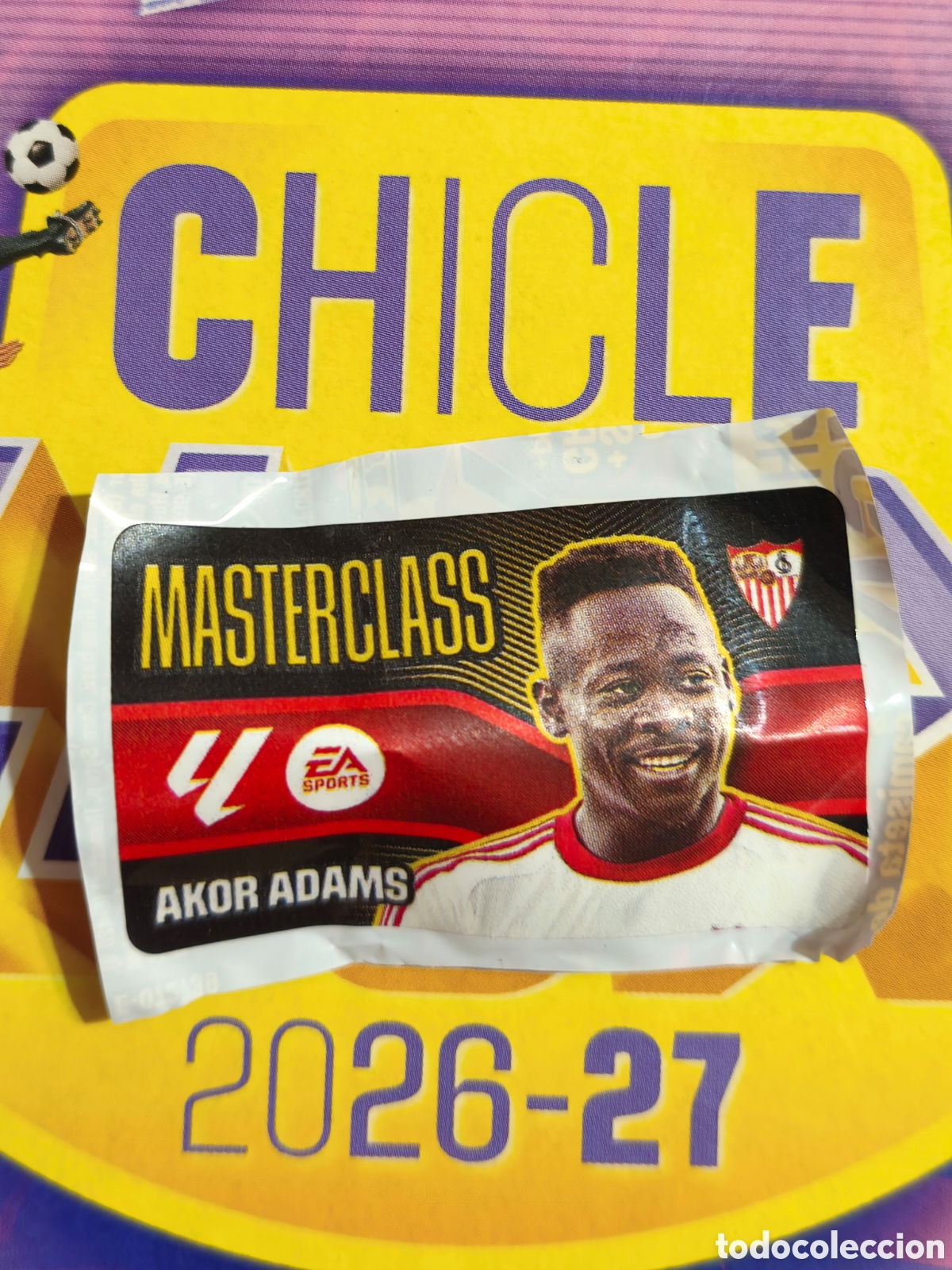 Cromos de f&uacute;tbol: Akor Adams MASTERCLASS Chicle liga este 26/27 Sevilla