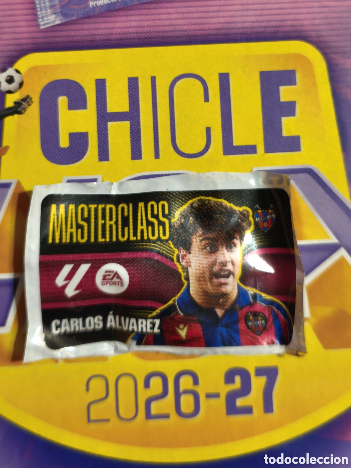 Cromos de f&uacute;tbol: Carlos &Aacute;lvarez MASTERCLASS Chicle liga este 26/27 Levante