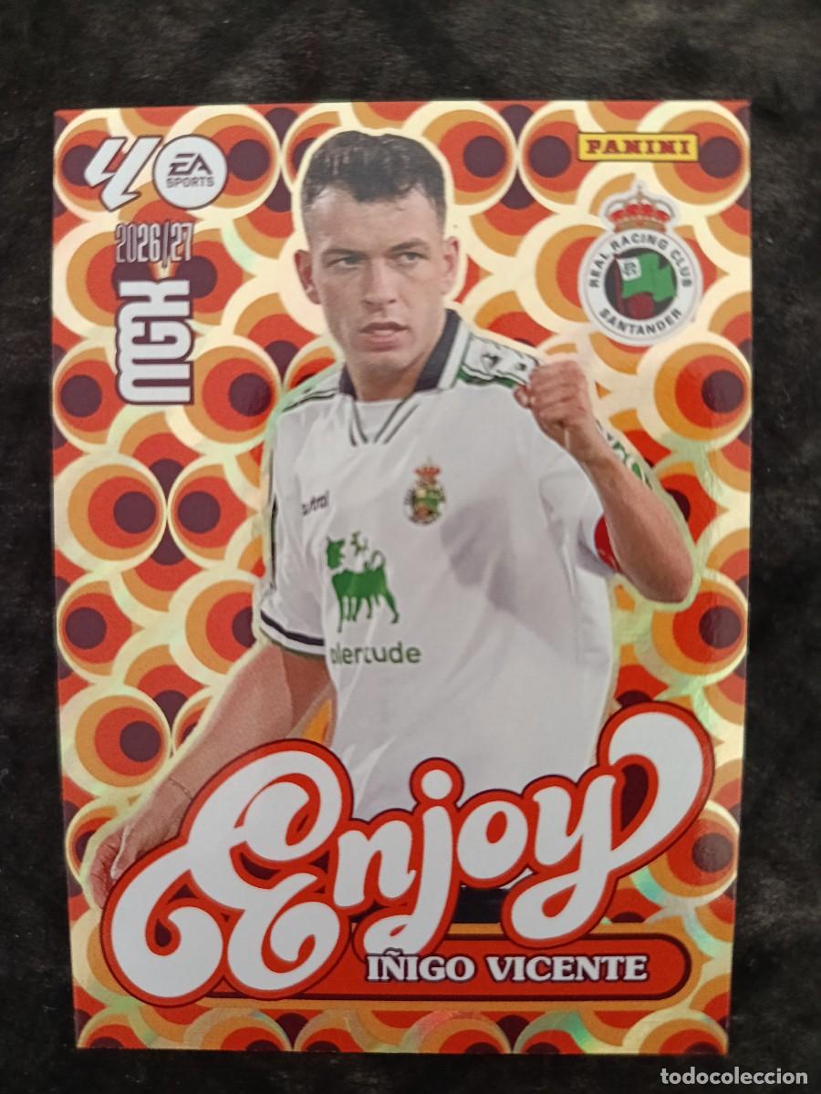 Cromos de f&uacute;tbol: MGK 2026/27 MEGACRACKS PANINI. #383 I&Ntilde;IGO VICENTE &rdquo;ENJOY&rdquo;. RACING DE SANTANDER.