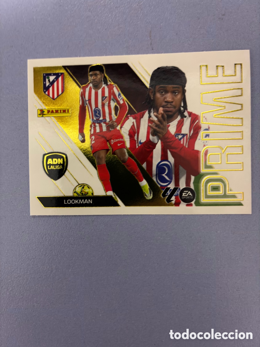 Figurine di Calcio: Cromo Ademola Lookman N.&ordm; 7 ADN LaLiga Prime Metalizado / Dorado - At. de Madrid - Liga Este 26-27