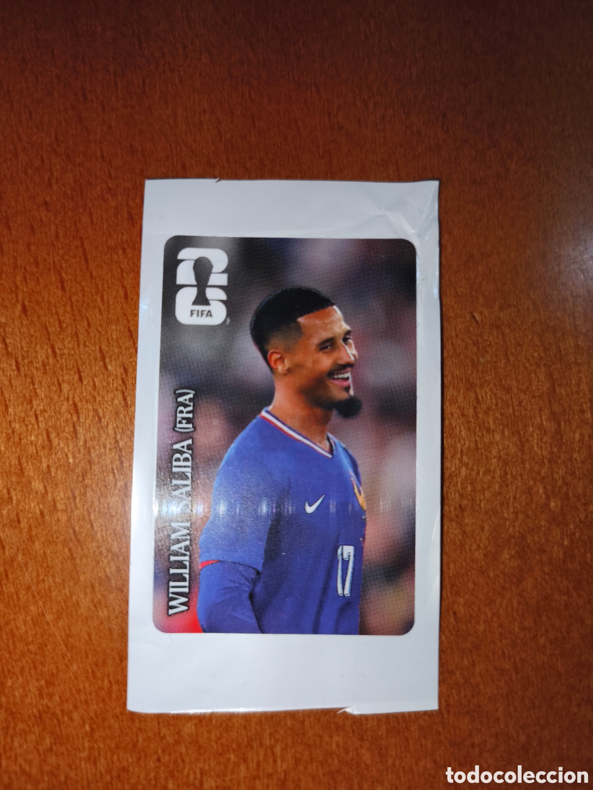 Cromos de f&uacute;tbol: William Saliba Cromo Coca-Cola mundial 2026 Francia