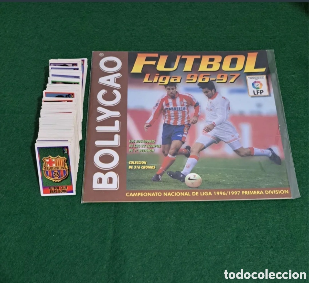 Cartes &agrave; collectionner de Football: Colecci&oacute;n completa a falta de 13 cromos. Bollycao Liga 96-97+&aacute;lbum vac&iacute;o nuevo.