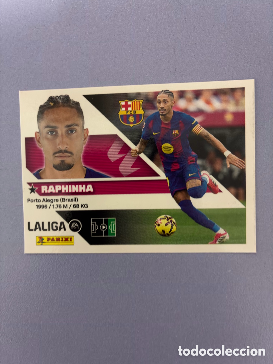 Cartes &agrave; collectionner de Football: Cromo Raphinha N.&ordm; 19 - FC Barcelona - Colecci&oacute;n Este / Panini Liga 2026-27