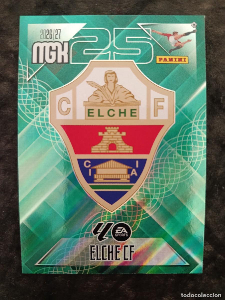 Cromos de f&uacute;tbol: MGK 2026/27 MEGACRACKS PANINI. #145 ESCUDO ELCHE CF.