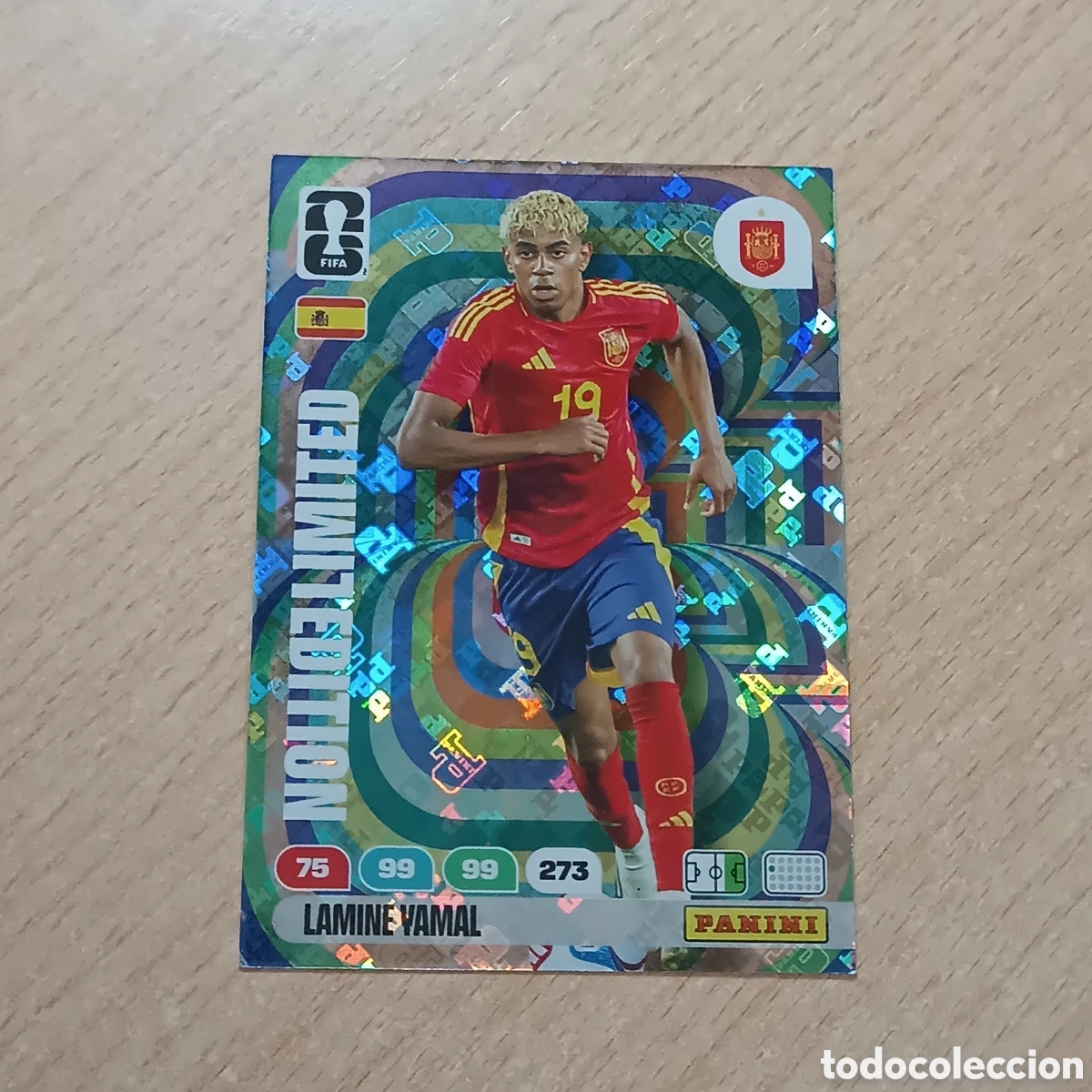 Cromos de f&uacute;tbol: ADRENALYN XL FIFA WORLD CUP 2026. LAMINE YAMAL &rdquo;LIMITED EDITION&rdquo; ESPA&Ntilde;A