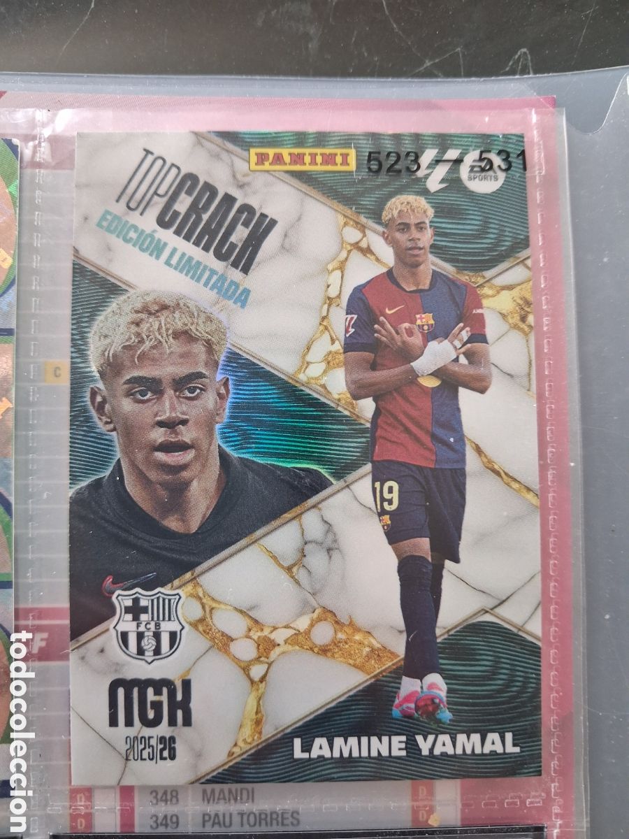 Cartes &agrave; collectionner de Football: Megacracks 25/26. Lamine Yamal. Barcelona. Top crack. Edici&oacute;n limitada