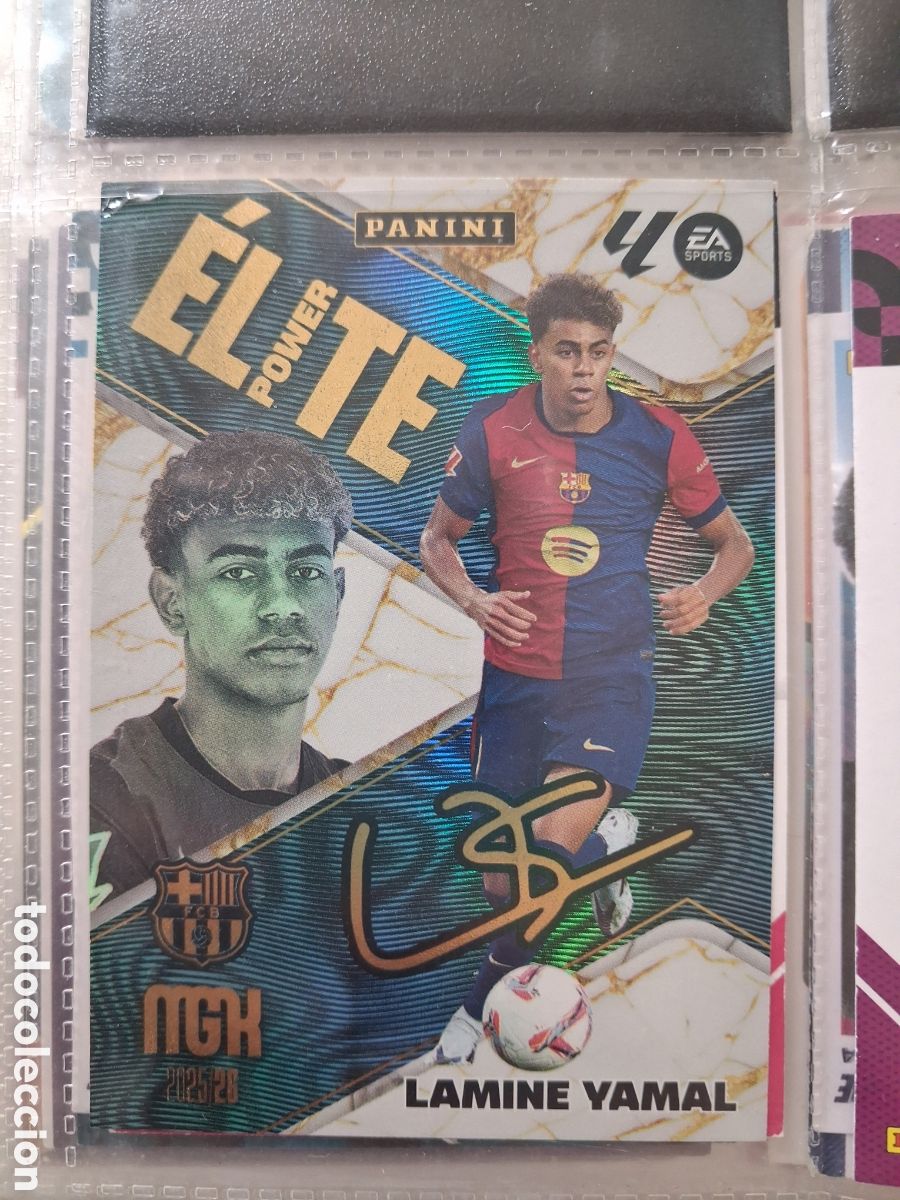 Cromos de f&uacute;tbol: P 9 &eacute;lite power lamine yamal megacracks 2025-26