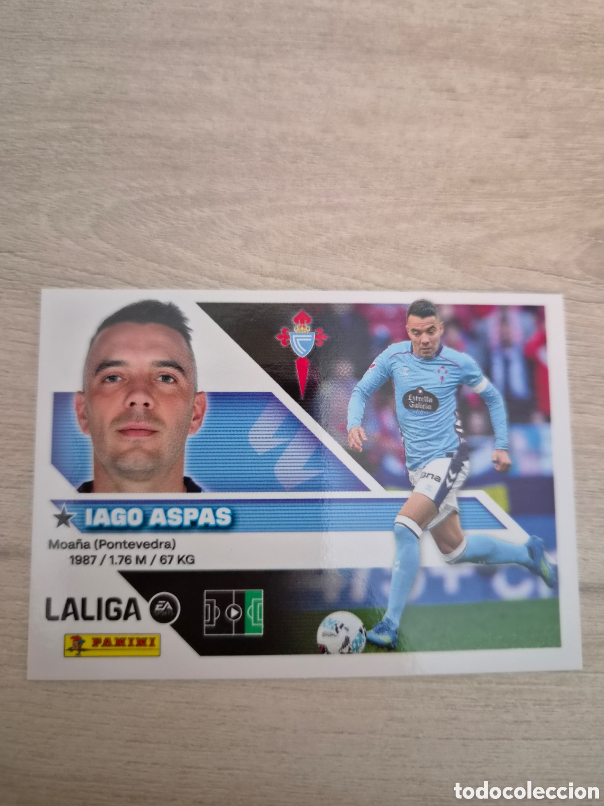 Cromos de f&uacute;tbol: N&deg;17 Celta de Vigo Iago Aspas Liga Este 26/27
