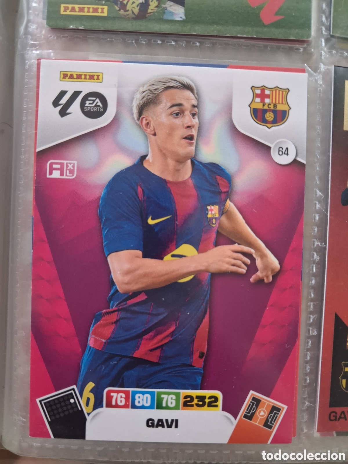 Cromos de f&uacute;tbol: A1209. Adrenalyn XL 2025 2026 25 26 Card GAVI N&deg;64 BARCELONA nuevo