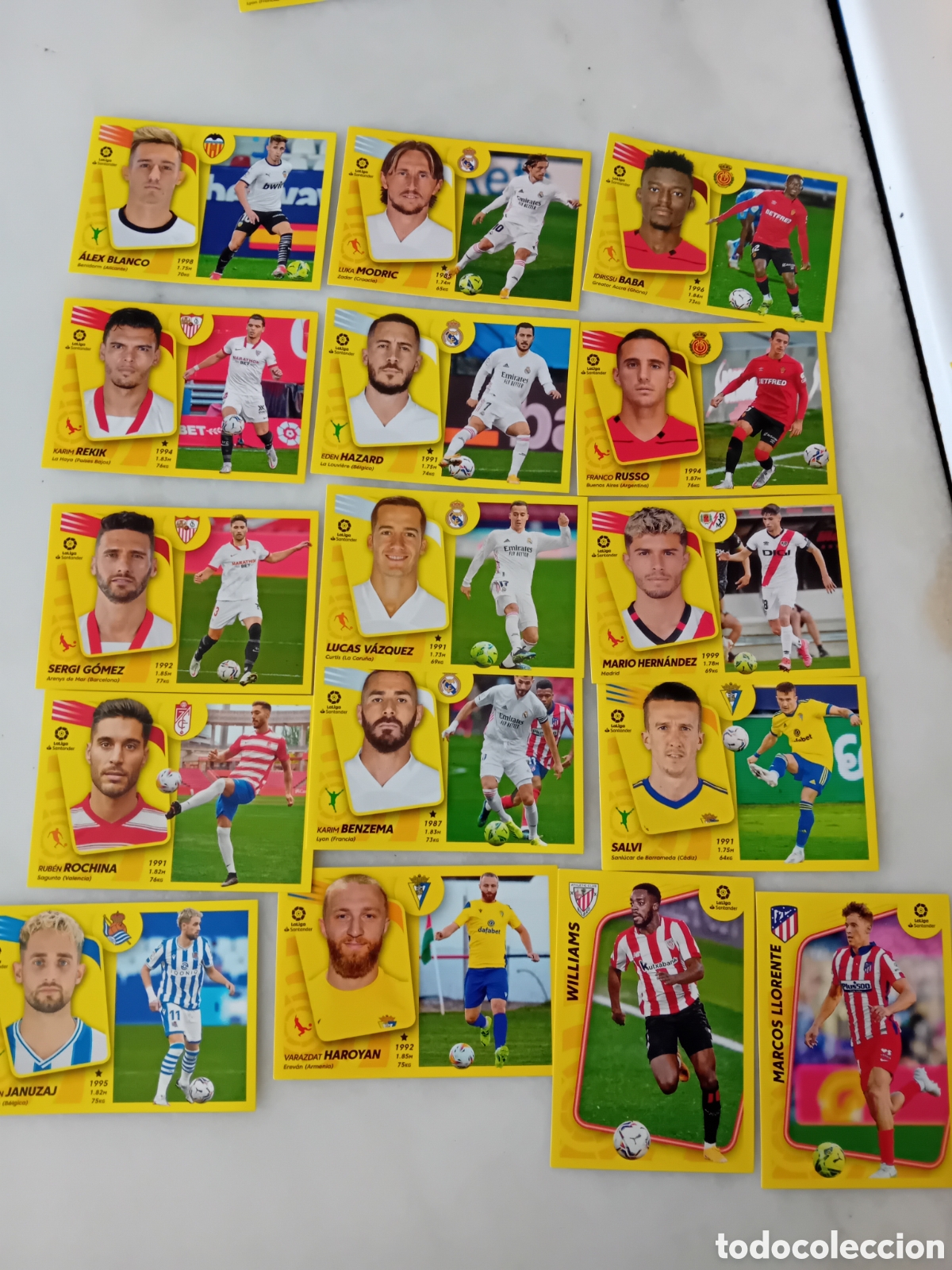 Cromos de f&uacute;tbol: Lote 46 cromos liga este 2021-22