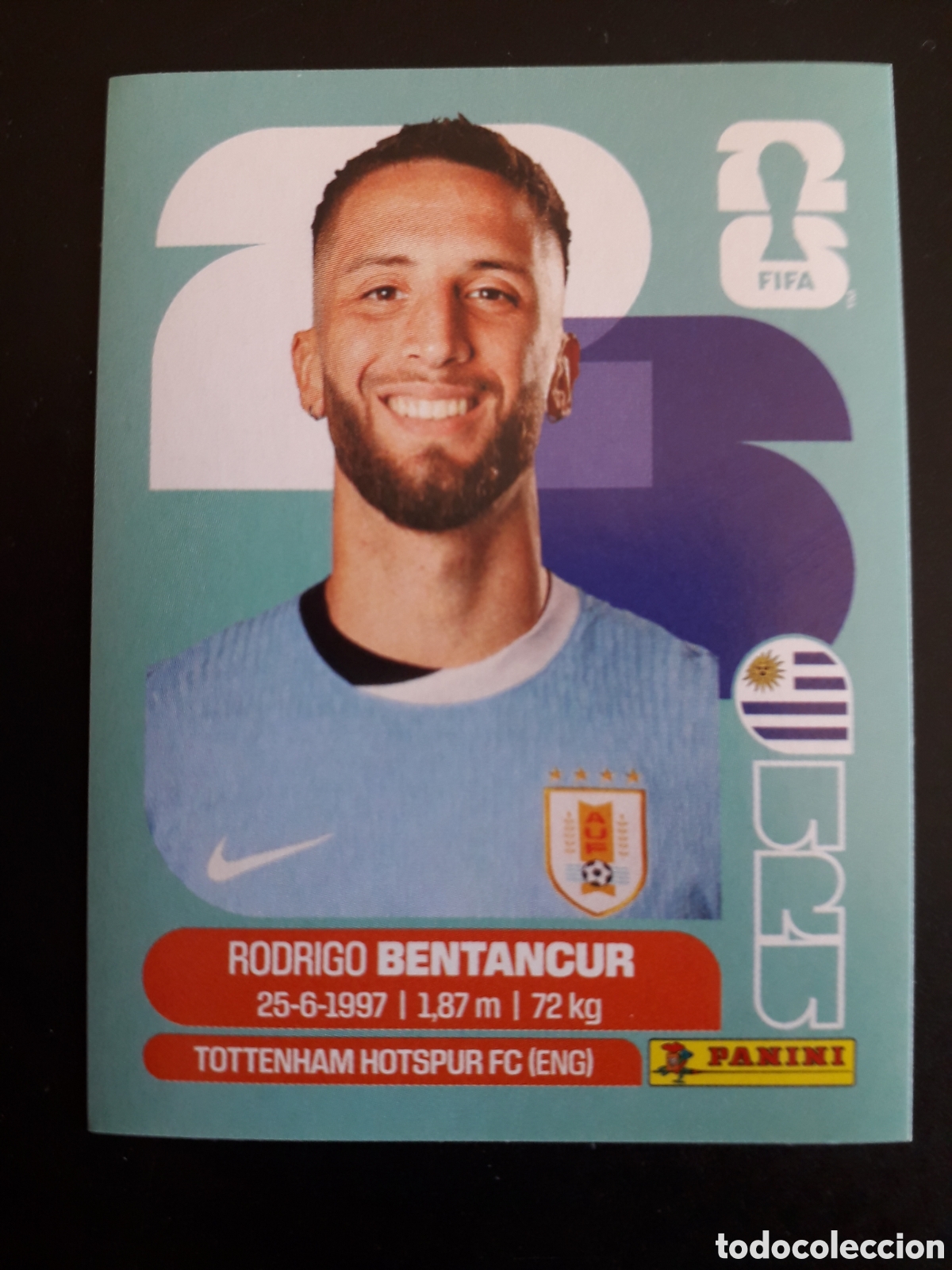 Cromos de f&uacute;tbol: BENTANCUR URUGUAY URU 12 MUNDIAL F&Uacute;TBOL 2026 FIFA WORLD CUP PANINI SIN PEGAR PEDIDO M&Iacute;NIMO 3&euro;