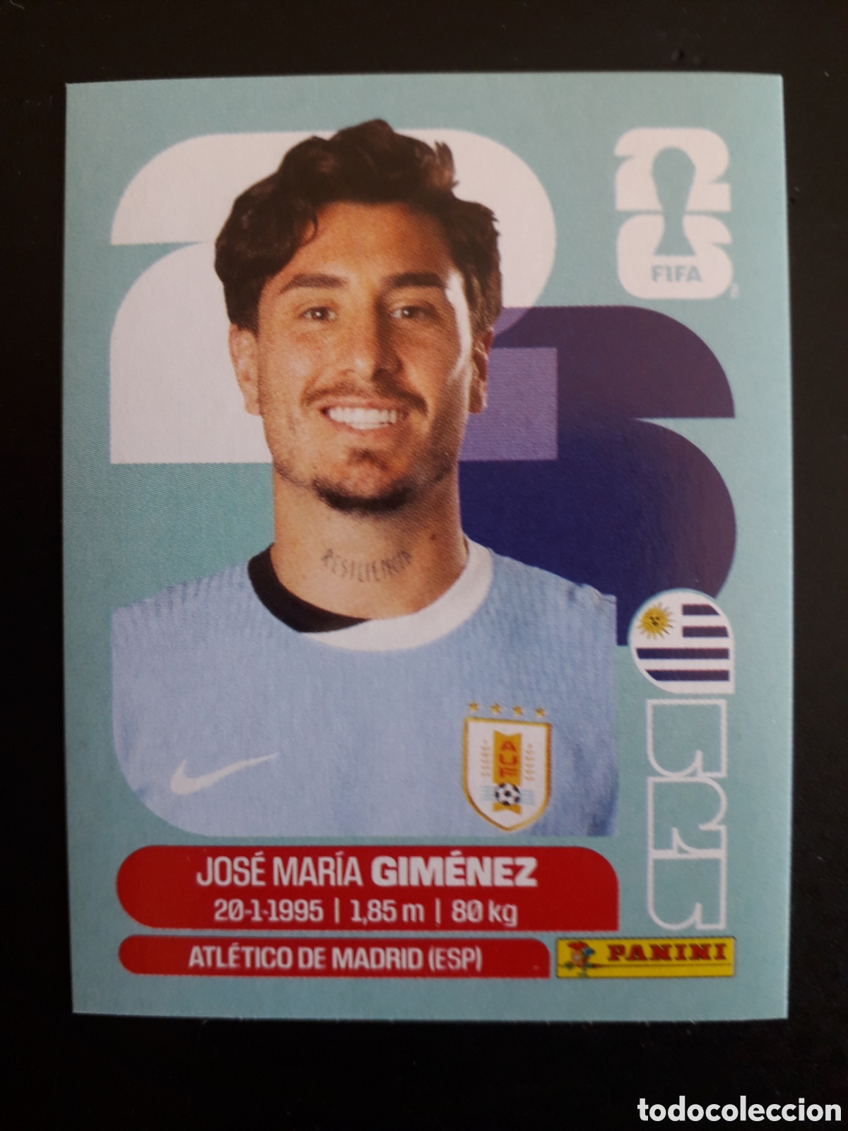 Cromos de f&uacute;tbol: GIM&Eacute;NEZ URUGUAY URU 5 MUNDIAL F&Uacute;TBOL 2026 FIFA WORLD CUP PANINI SIN PEGAR PEDIDO M&Iacute;NIMO 3&euro;