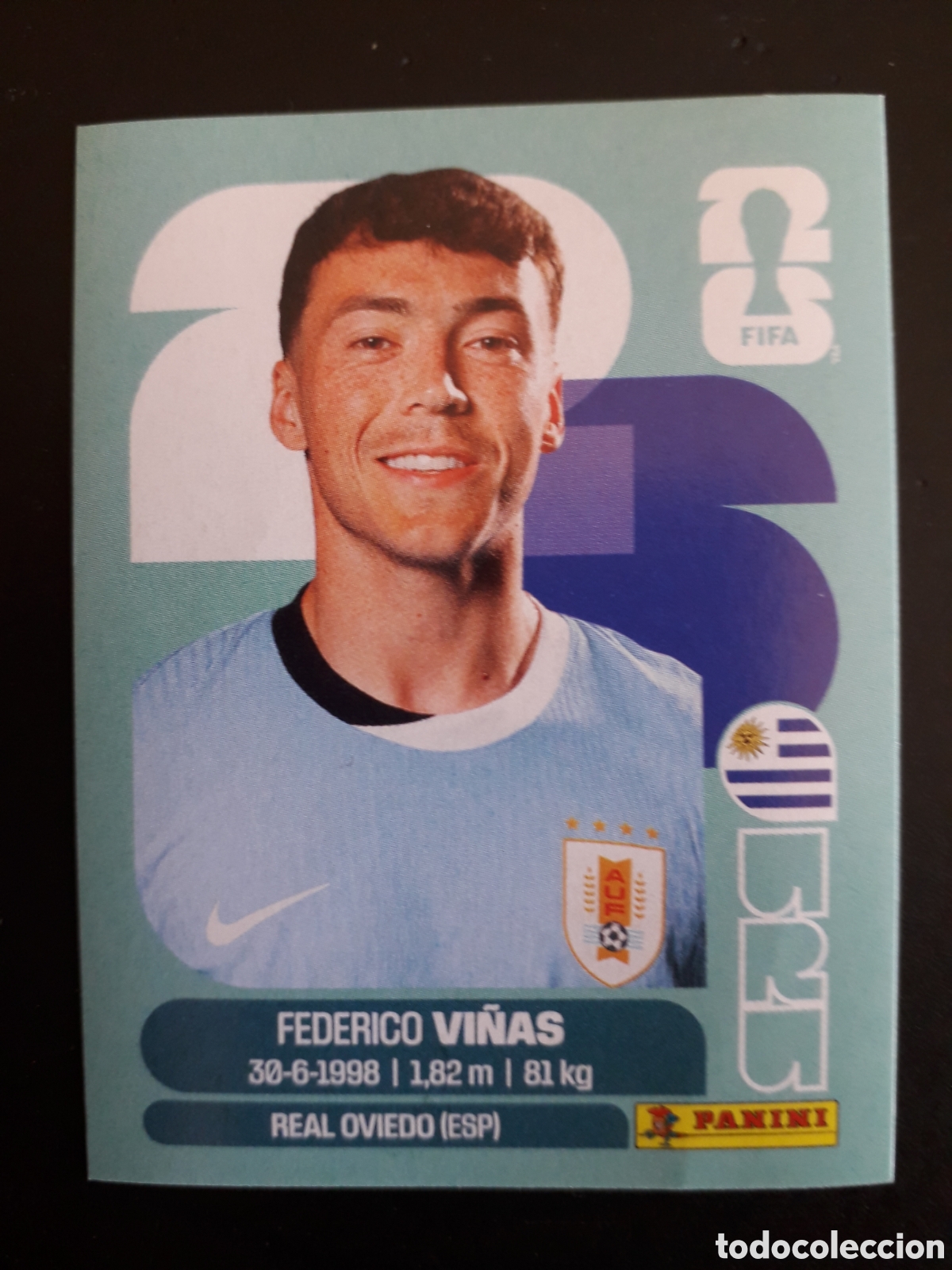 Cromos de f&uacute;tbol: VI&Ntilde;AS URUGUAY URU 18 MUNDIAL F&Uacute;TBOL 2026 FIFA WORLD CUP PANINI SIN PEGAR PEDIDO M&Iacute;NIMO 3&euro;