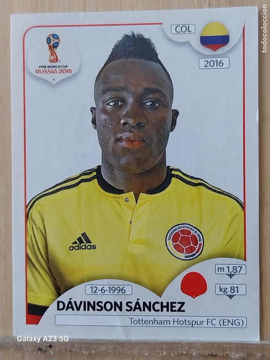 Cromos de f&uacute;tbol: GUTIERREZ COLOMBIA RUSSIA RUSIA 2018 WORLD CUP CROMO 638 SIN PEGAR NUNCA ORIGINAL PANINI
