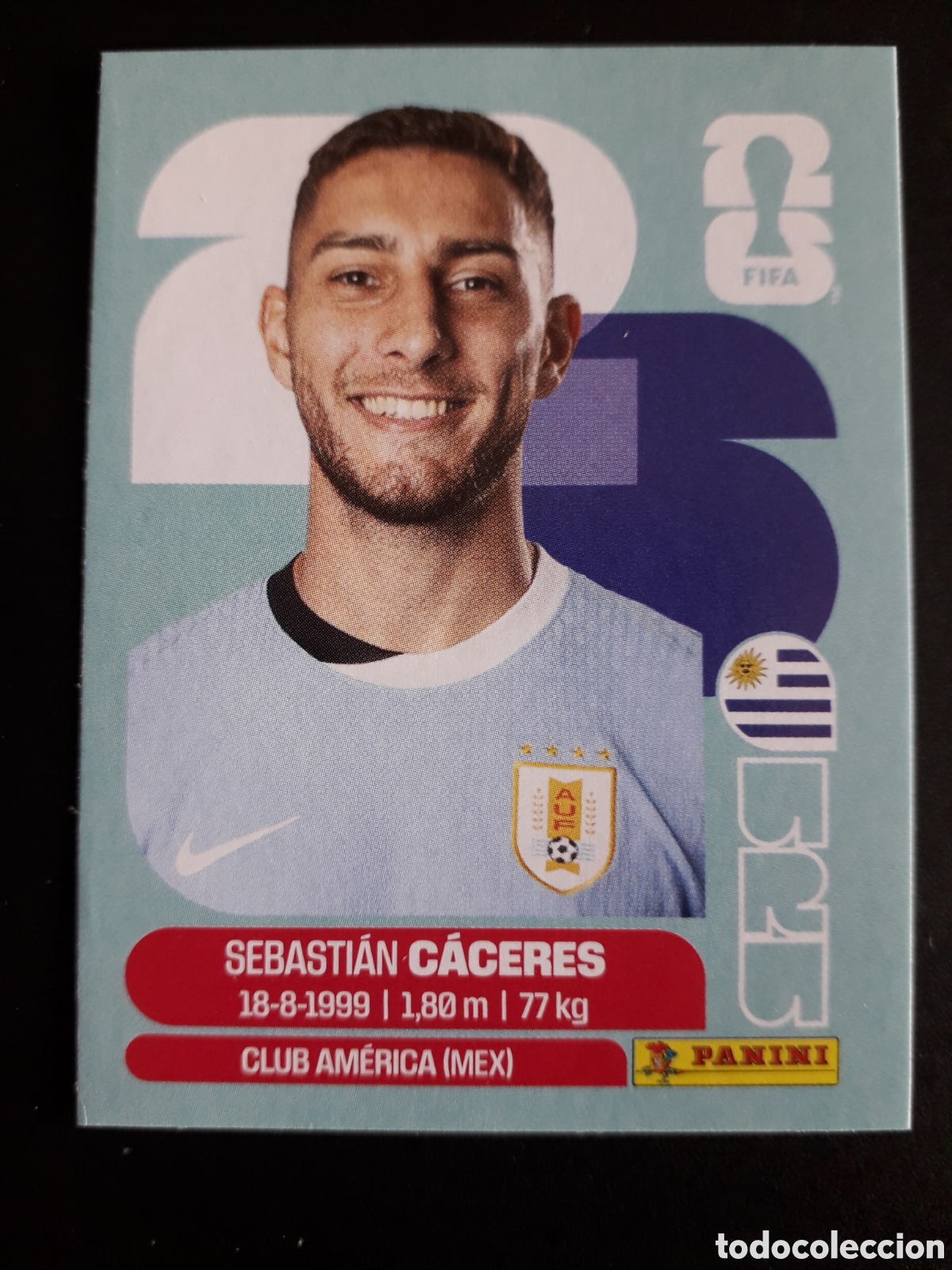 Cromos de f&uacute;tbol: C&Aacute;CERES URUGUAY URU 6 MUNDIAL F&Uacute;TBOL 2026 FIFA WORLD CUP PANINI SIN PEGAR PEDIDO M&Iacute;NIMO 3&euro;.