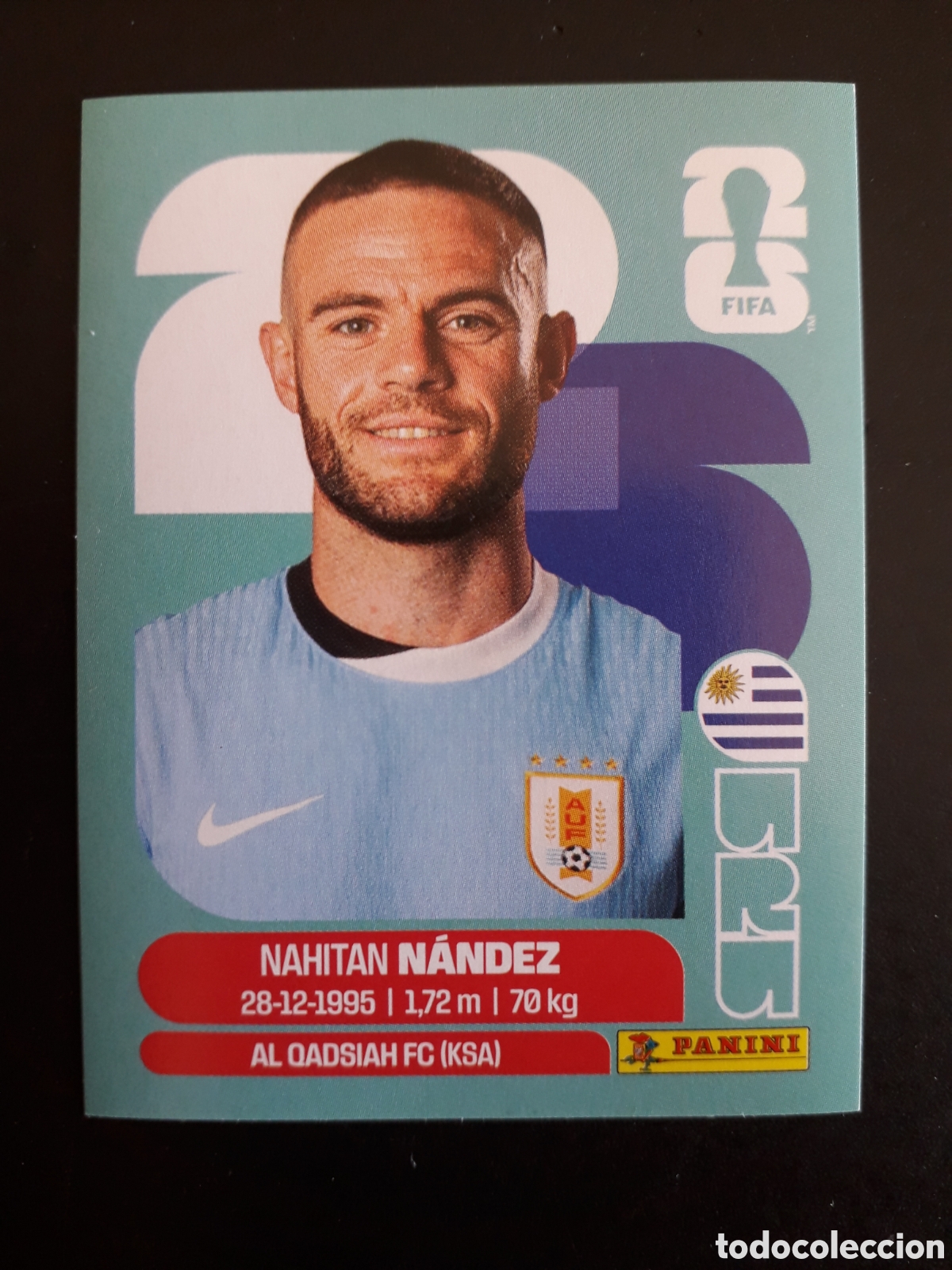Figurine di Calcio: N&Aacute;NDEZ URUGUAY URU 9 MUNDIAL F&Uacute;TBOL 2026 FIFA WORLD CUP PANINI SIN PEGAR PEDIDO M&Iacute;NIMO 3&euro;.
