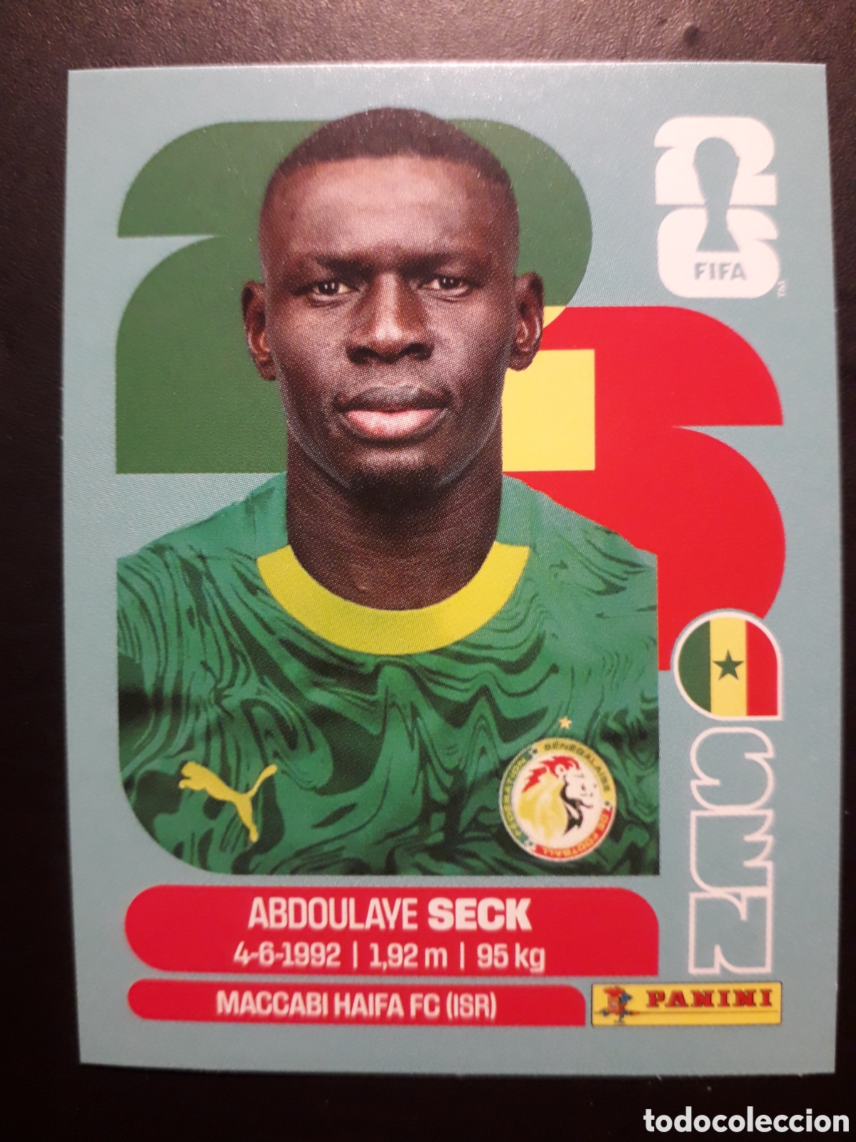 Cartes &agrave; collectionner de Football: SECK SENEGAL SEN 5 MUNDIAL F&Uacute;TBOL 2026 FIFA WORLD CUP PANINI SIN PEGAR PEDIDO M&Iacute;NIMO 3&euro;