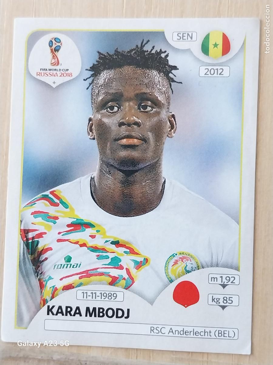 Cartes &agrave; collectionner de Football: 615 MBODJ SENEGAL RUSSIA RUSIA 2018 WORLD CUP CROMO SIN PEGAR NUNCA ORIGINAL PANINI