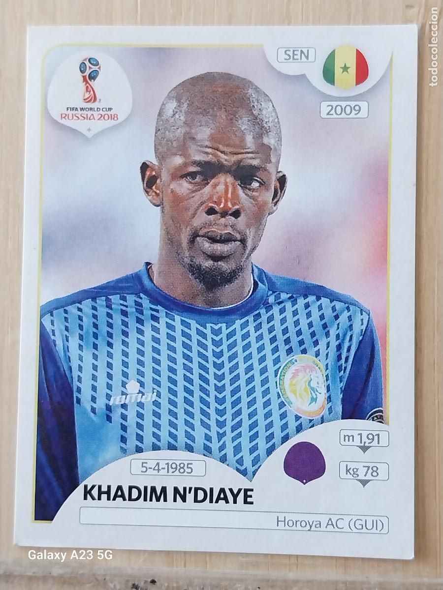 Cartes &agrave; collectionner de Football: 614 NDUAYE SENEGAL RUSSIA RUSIA 2018 WORLD CUP CROMO SIN PEGAR NUNCA ORIGINAL PANINI
