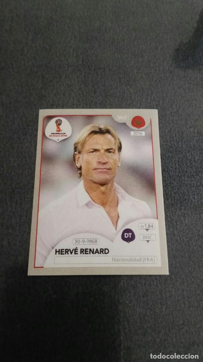 Fu&szlig;ball-Sticker: Qatar 2018 World Cup Herve Renard Marruecos No Panini