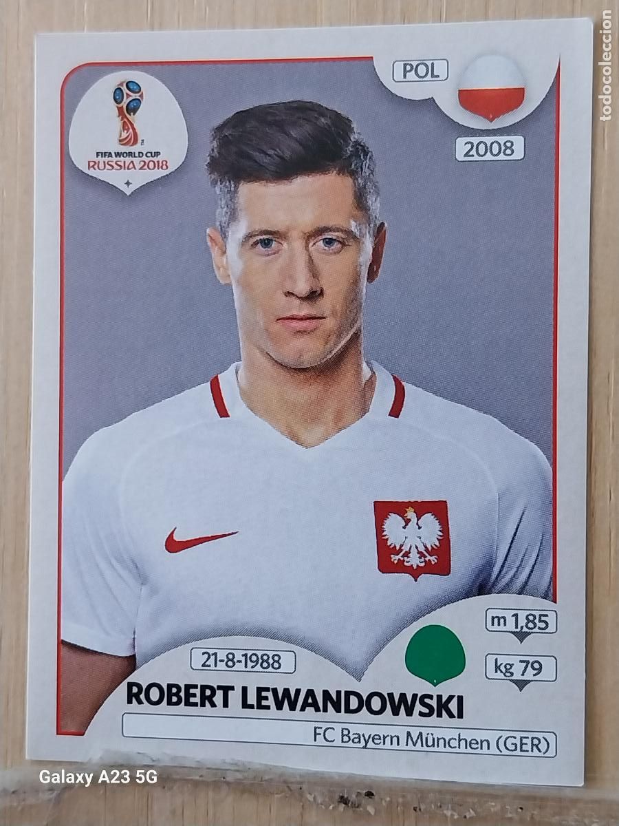 Cromos de f&uacute;tbol: 609 LEWANDOWSKI* POLONIA RUSSIA RUSIA 2018 WORLD CUP CROMO SIN PEGAR NUNCA ORIGINAL PANINI